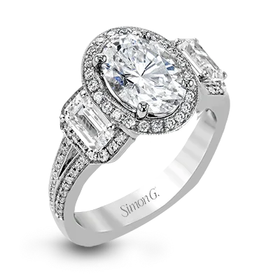 Vintage - Inspired Diamond Rings with Filigree WorkEngagement Ring in 18k Gold with Diamonds