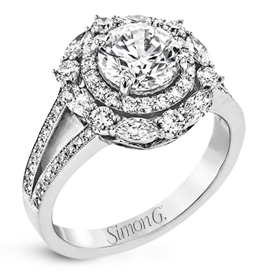 Solitaire Diamond Rings in Platinum SettingsEngagement Ring in 18k Gold with Diamonds