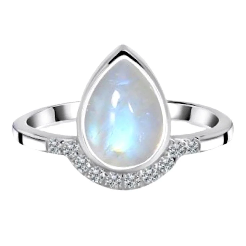 Amethyst Gemstone Rings in a Vintage - Style SettingLaihas Over The Rainbow Topaz and Moonstone Ring