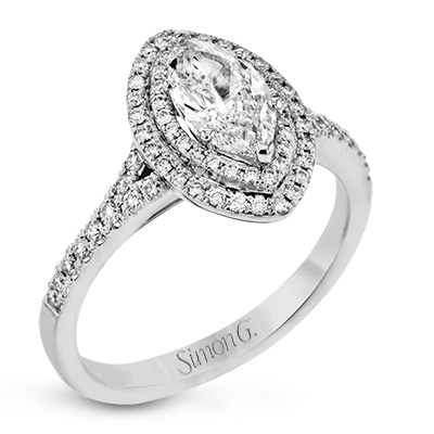 Vintage - Inspired Diamond Rings with Filigree WorkEngagement Ring in 18k Gold with Diamonds