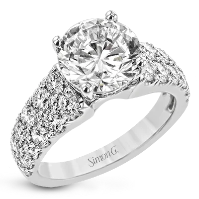 Vintage - Inspired Diamond Rings with Filigree WorkEngagement Ring in 18k Gold with Diamonds