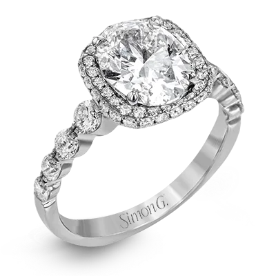 Vintage - Inspired Diamond Rings with Filigree WorkEngagement Ring in 18k Gold with Diamonds