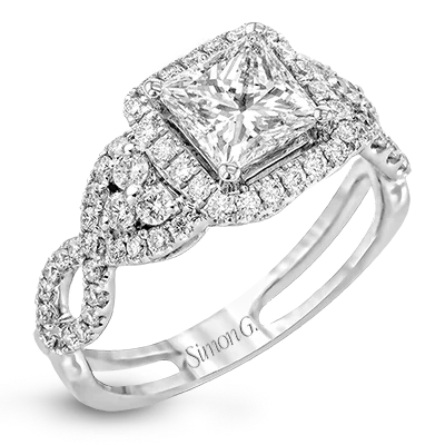 Vintage - Inspired Diamond Rings with Filigree WorkEngagement Ring in 18k Gold with Diamonds