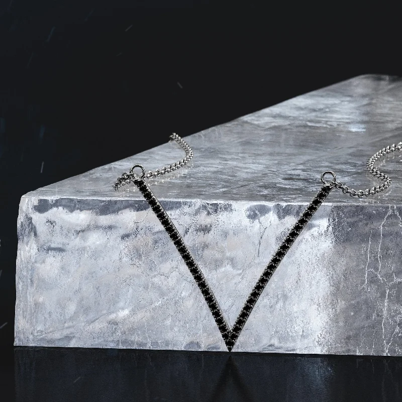 Custom - Designed Diamond Rings to Reflect Your PersonalityOrion Natural Black Diamond Alternative Pendant with a White Necklace