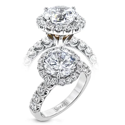 Solitaire Diamond Rings in Platinum SettingsEngagement Ring in 18k Gold with Diamonds