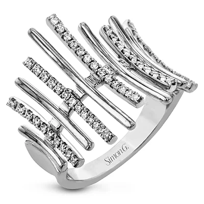 Vintage - Inspired Diamond Rings with Filigree WorkRight Hand Ring in 18k Gold with Diamonds