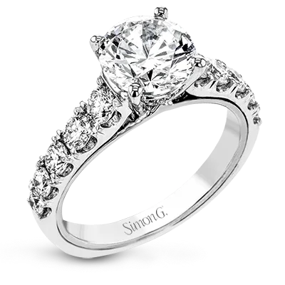 Vintage - Inspired Diamond Rings with Filigree WorkEngagement Ring in 18k Gold with Diamonds