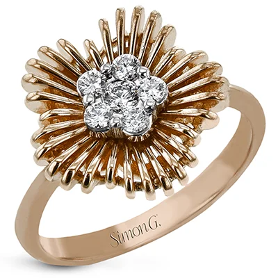Vintage - Inspired Diamond Rings with Filigree WorkRight Hand Ring in 18k Gold with Diamonds