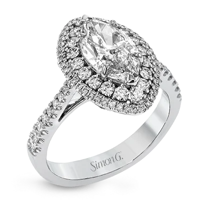 Vintage - Inspired Diamond Rings with Filigree WorkEngagement Ring in 18k Gold with Diamonds