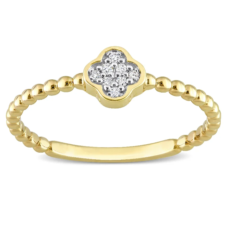 Custom - Designed Diamond Rings to Reflect Your PersonalityMiadora Diamond Accent Cluster Ring in 14k Yellow Gold