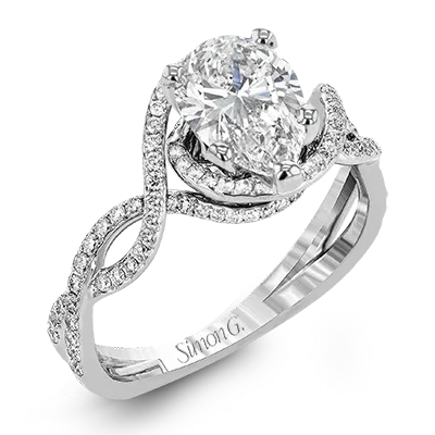 Vintage - Inspired Diamond Rings with Filigree WorkEngagement Ring in 18k Gold with Diamonds