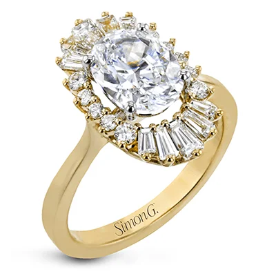 Vintage - Inspired Diamond Rings with Filigree WorkEngagement Ring in 18k Gold with Diamonds