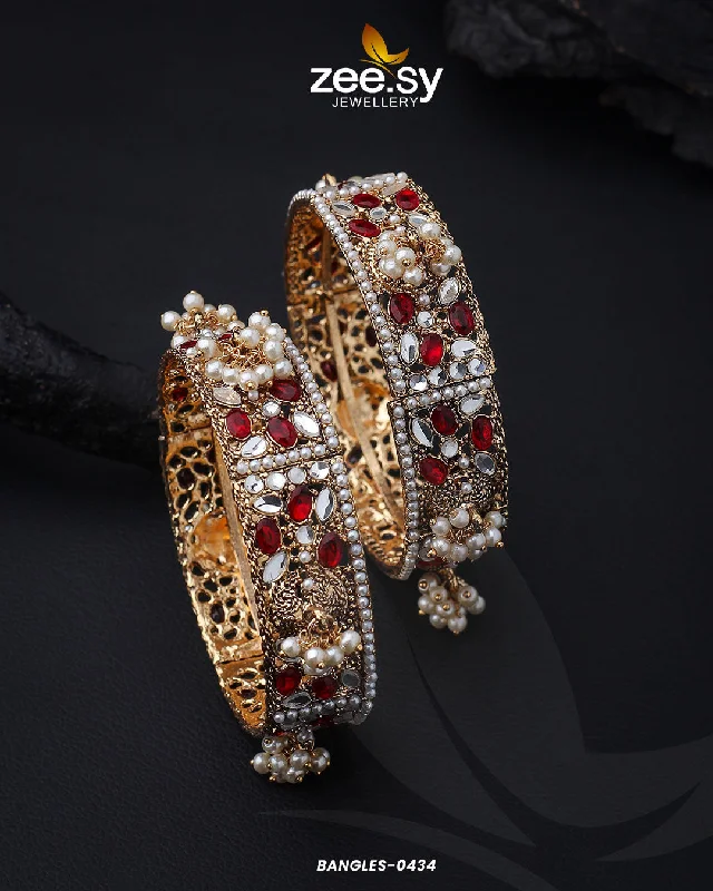 Enamel - Coated Bangles in Vibrant ColorsBANGLES-0434