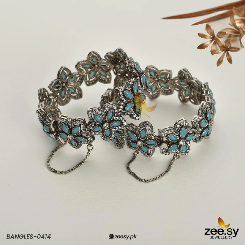 Solid Gold Bangles with Intricate EngravingsBANGLES-0414
