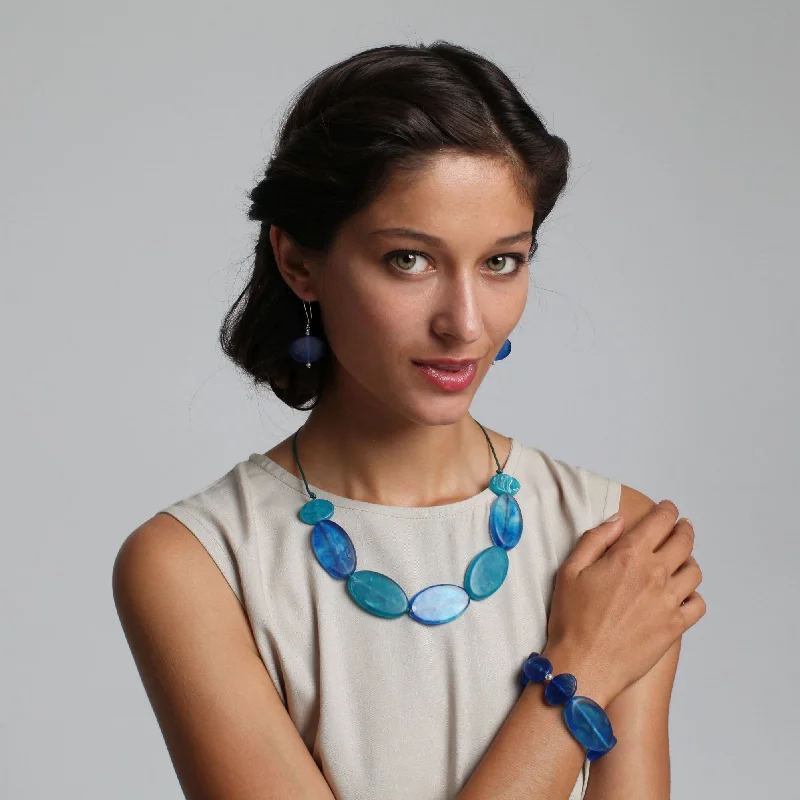 Bangle Bracelets with Birthstone AccentsBelize Combination Resin Necklace