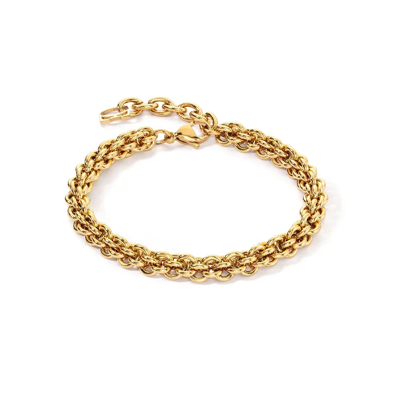 Enamel - Coated Bangles in Vibrant ColorsCoeur De Lion Gold Mesh Chain Bracelet