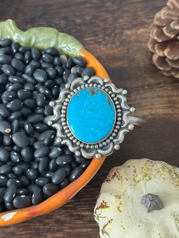 Mens Cuff Bracelets with a Masculine DesignLorenzo James Kingman Turquoise & Sterling Silver Cuff Bracelet