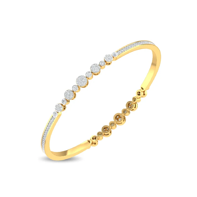Solid Gold Bangles with Intricate EngravingsGila Bangle