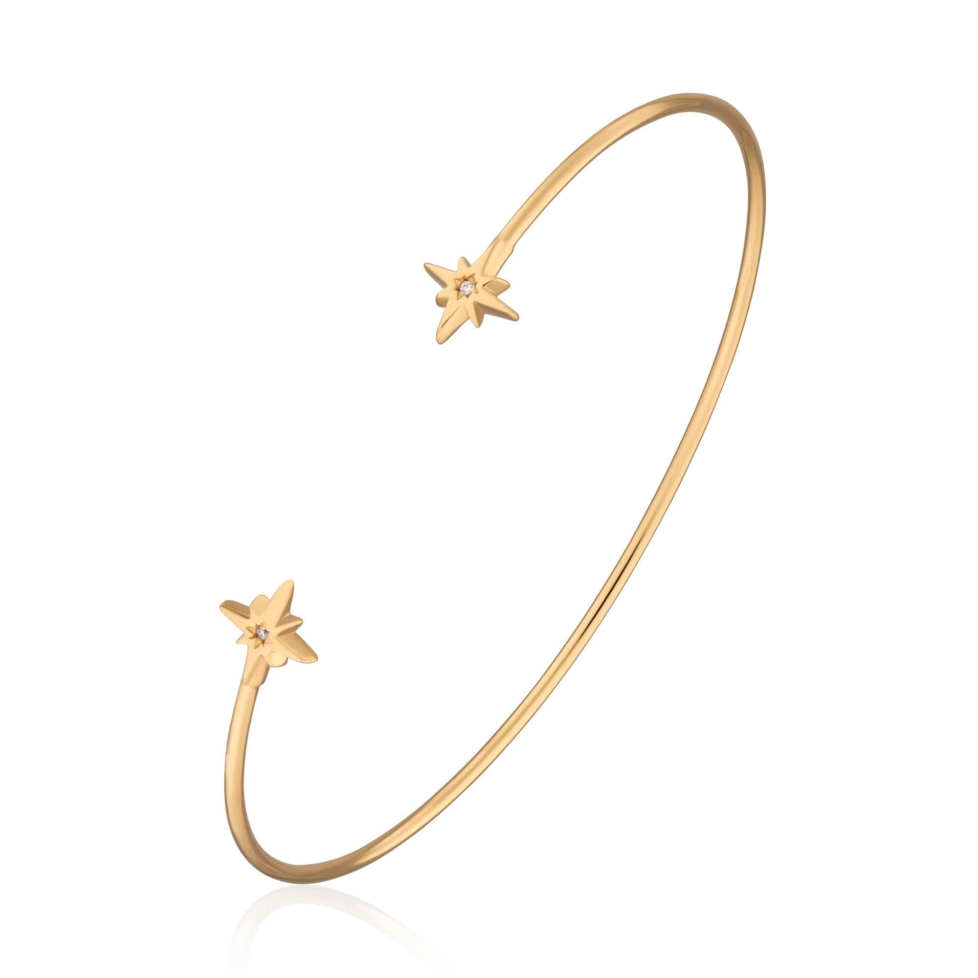 Stackable Bangle Sets for a Trendy LookScream Pretty Starburst Open Bangle