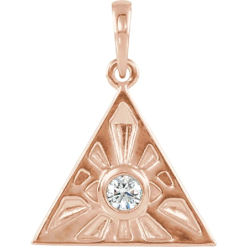 Animal - Shaped Pendants in Sterling Silver14k Gold 1/10 Ct Diamond Eye of Providence Pendant, 14mm Animal - Shaped Pendants in Sterling Silver14k Gold 1/10 Ct Diamond Eye of Providence Pendant, 14mm