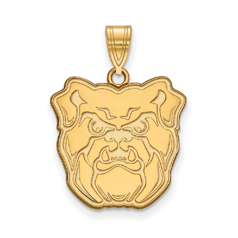 Pendant with a fringe for added texture and movement​ 14k Gold Plated Silver Butler U Large Pendant