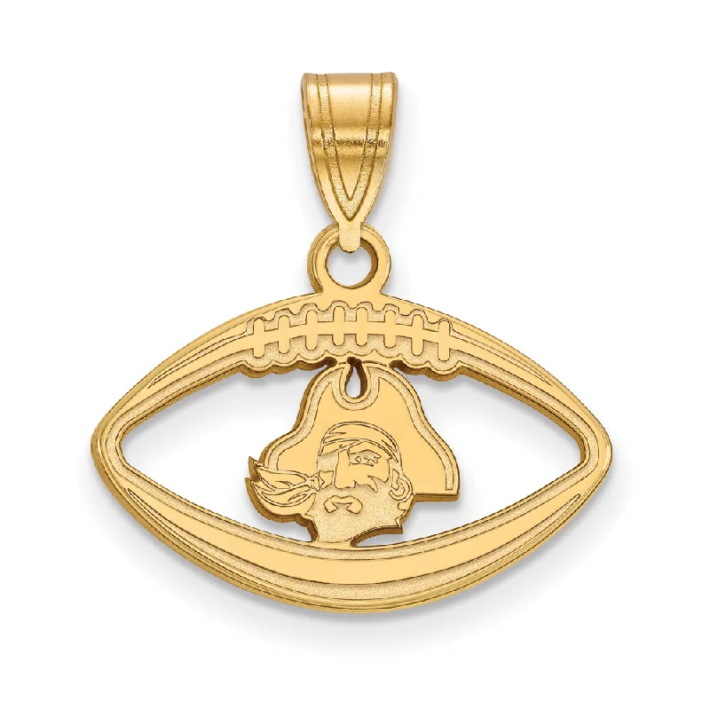 Coffee - cup pendants for coffee addicts 14k Gold Plated Silver East Carolina U Football Pendant Coffee - cup pendants for coffee addicts 14k Gold Plated Silver East Carolina U Football Pendant