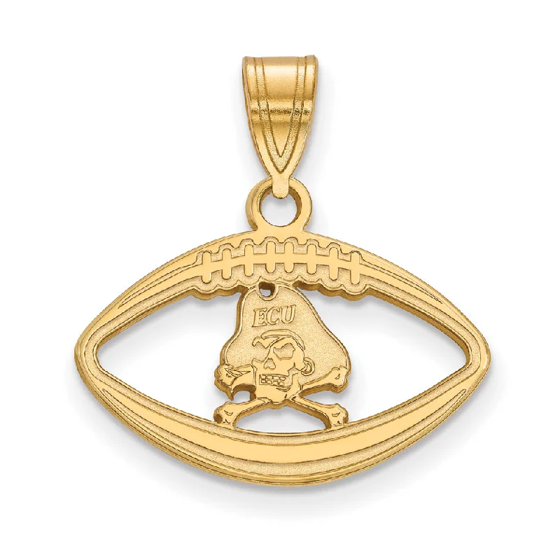 Pendant with a zodiac symbol for personalized astrology - themed jewelry 14k Gold Plated Silver East Carolina U Mascot Football Pendant Pendant with a zodiac symbol for personalized astrology - themed jewelry 14k Gold Plated Silver East Carolina U Mascot Football Pendant