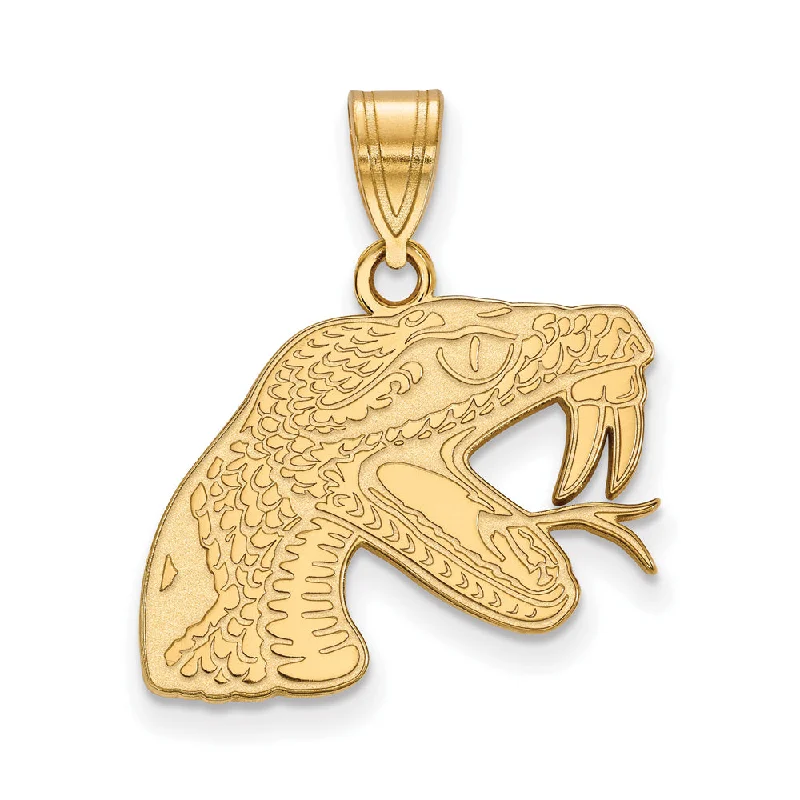 Pendants with a QR code that links to a special message or memory​ 14k Gold Plated Silver Florida A&M U Medium Pendant