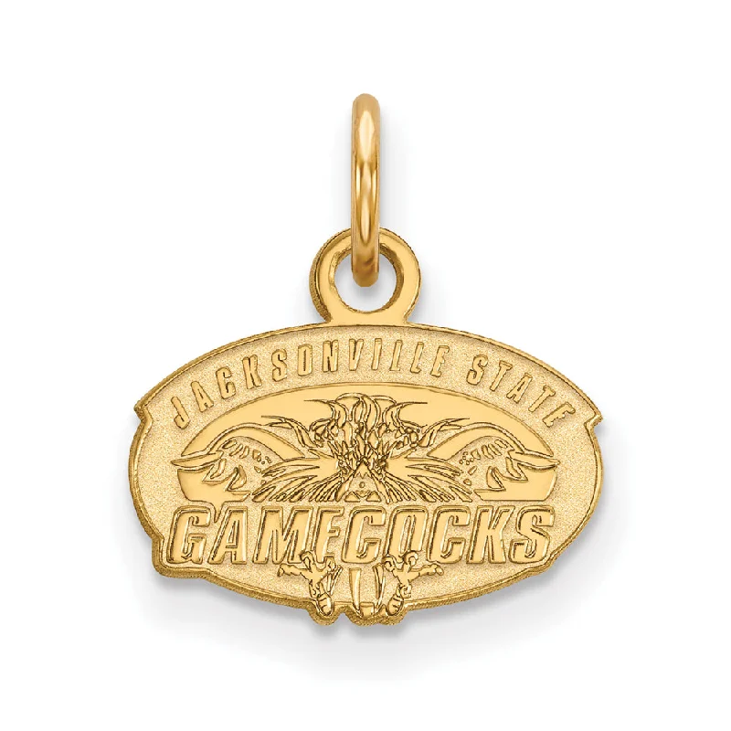 Key - shaped pendants, often symbolizing unlocking opportunities​ 14k Gold Plated Silver Jacksonville State XS (Tiny) Charm or Pendant