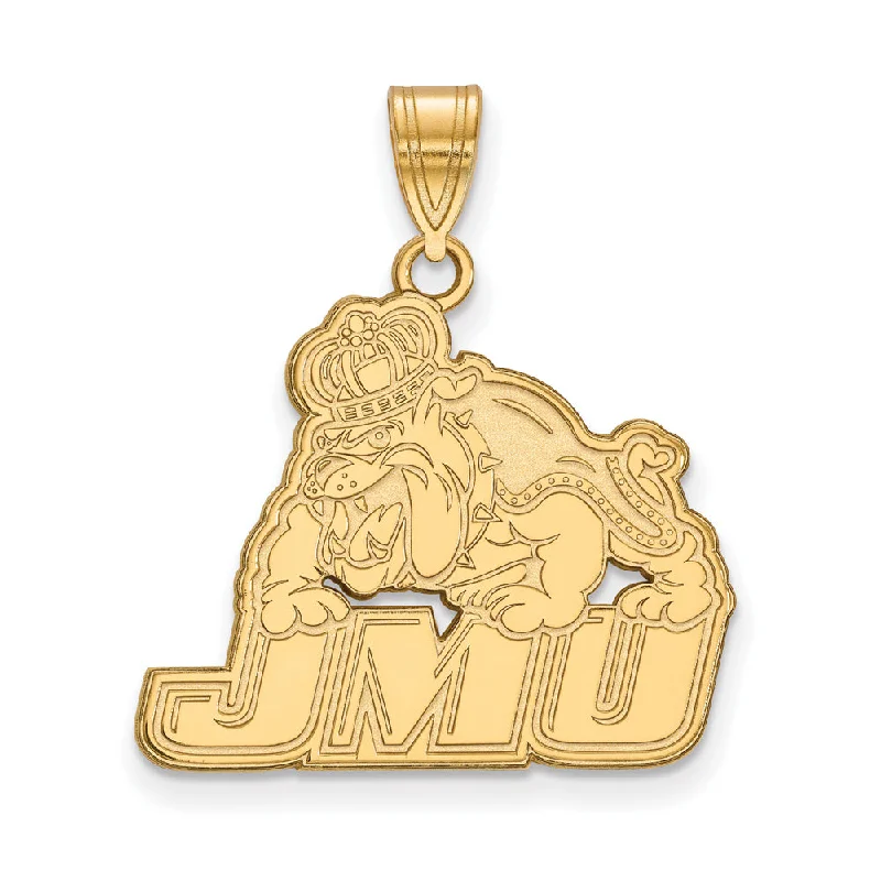 Moonstone pendants with a soft, iridescent sheen​ 14k Gold Plated Silver James Madison U Large Pendant