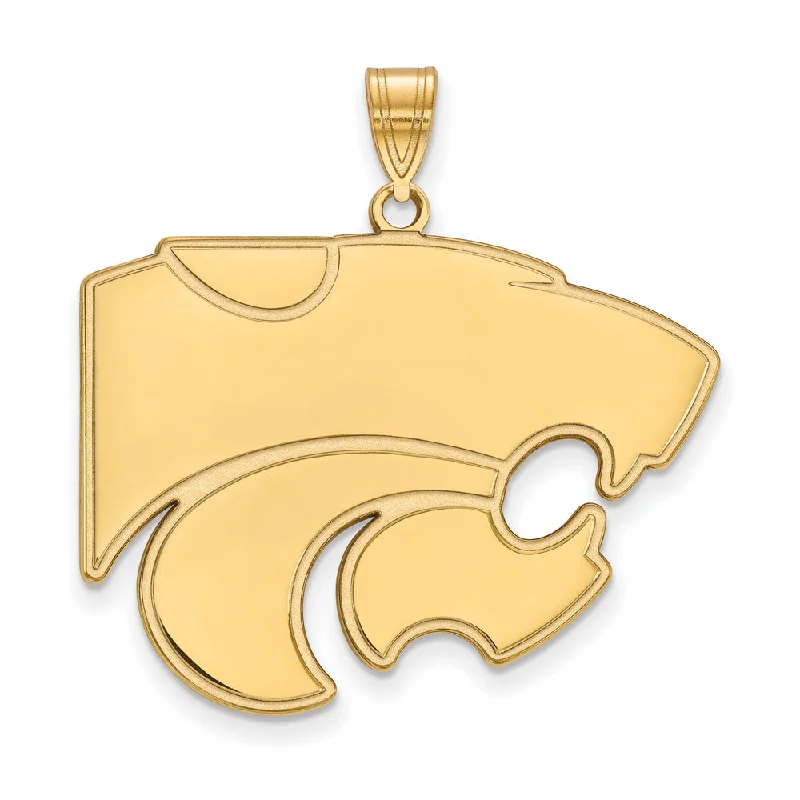 Turquoise pendants with a Southwestern - inspired charm​ 14k Gold Plated Silver Kansas State XL Pendant