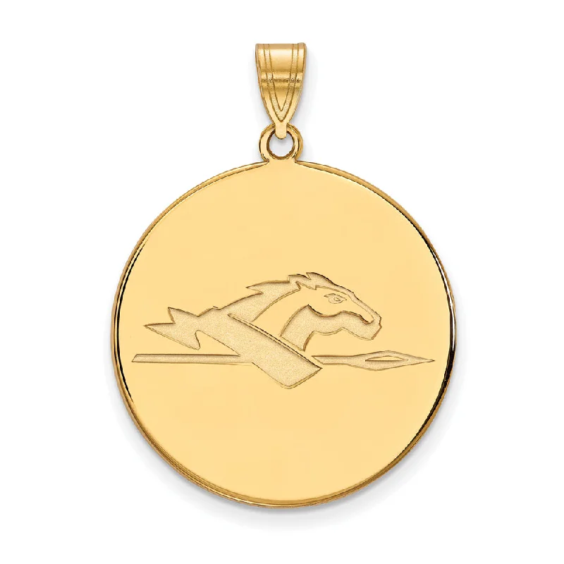 Turquoise pendants with a Southwestern - inspired charm​ 14k Gold Plated Silver Longwood U XL Disc Pendant
