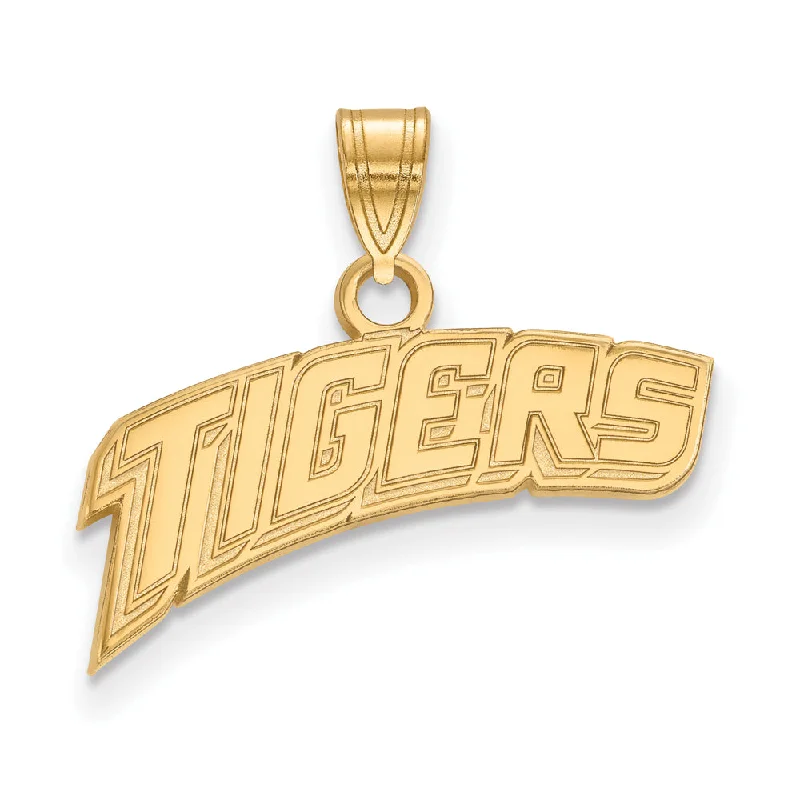 Sapphire - adorned pendants in various shades of blue​ 14k Gold Plated Silver Louisiana State Small 'TIGERS' Pendant