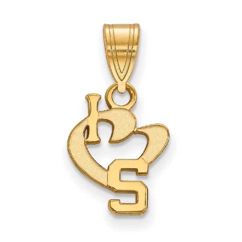 Music - note pendants for music lovers 14k Gold Plated Silver Michigan State Small I Love Logo Pendant Music - note pendants for music lovers 14k Gold Plated Silver Michigan State Small I Love Logo Pendant