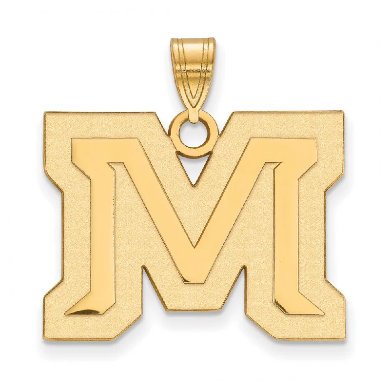 Turquoise pendants with a Southwestern - inspired charm 14k Gold Plated Silver Montana State Large 'M' Pendant Turquoise pendants with a Southwestern - inspired charm 14k Gold Plated Silver Montana State Large 'M' Pendant