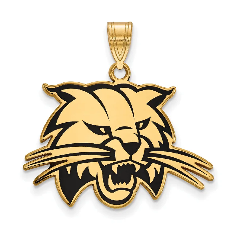 Unicorn - shaped pendants, popular among fans of magical beings​ 14k Gold Plated Silver Ohio U. Large Enamel Pendant