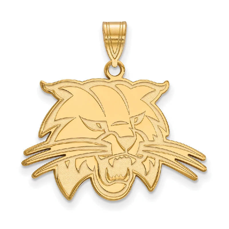 Pendant with a fingerprint - engraved design for a personalized touch​ 14k Gold Plated Silver Ohio U. Large Pendant