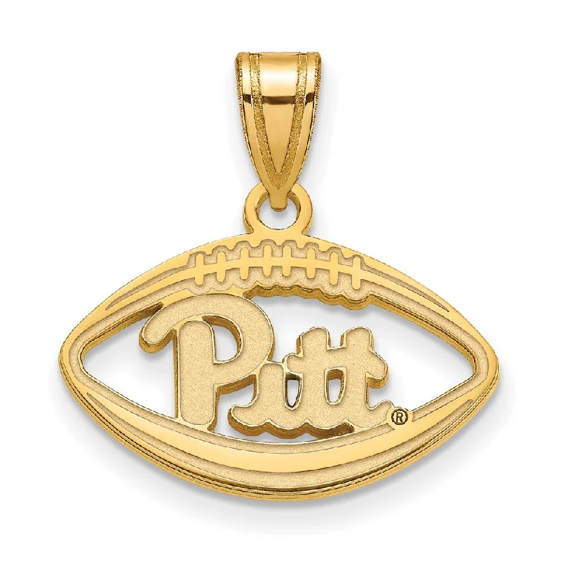 Beer - mug pendants for beer lovers 14k Gold Plated Silver U. of Pittsburgh Football Pendant Beer - mug pendants for beer lovers 14k Gold Plated Silver U. of Pittsburgh Football Pendant