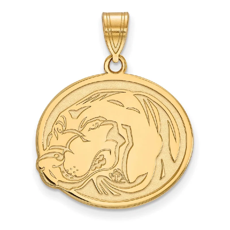 Pendant with a magnetic closure for easy attachment and removal 14k Gold Plated Silver U. of Tennessee Large Logo Pendant Pendant with a magnetic closure for easy attachment and removal 14k Gold Plated Silver U. of Tennessee Large Logo Pendant