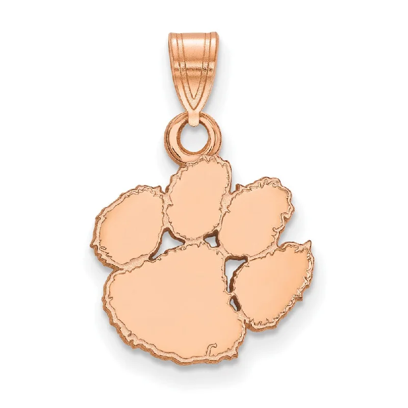 Initial Letter Pendants for a Personalized Touch14K Rose Gold Clemson University Small Tiger Paw Pendant Initial Letter Pendants for a Personalized Touch14K Rose Gold Clemson University Small Tiger Paw Pendant