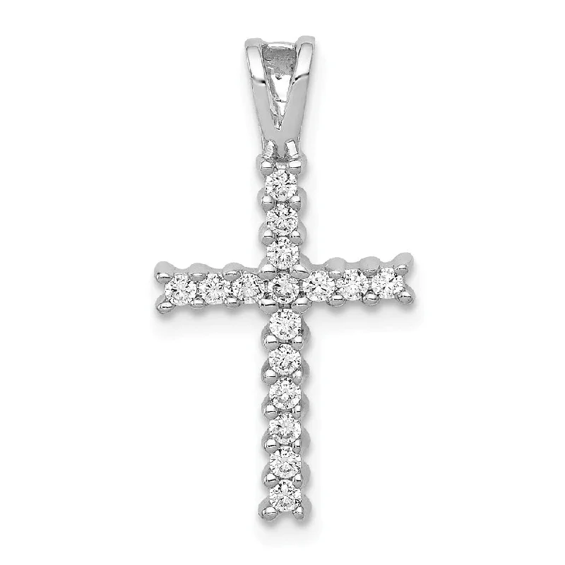 Animal - Shaped Pendants in Sterling Silver14k White Gold 1/6 or 1/4 Ctw Diamond Latin Cross Pendant Animal - Shaped Pendants in Sterling Silver14k White Gold 1/6 or 1/4 Ctw Diamond Latin Cross Pendant