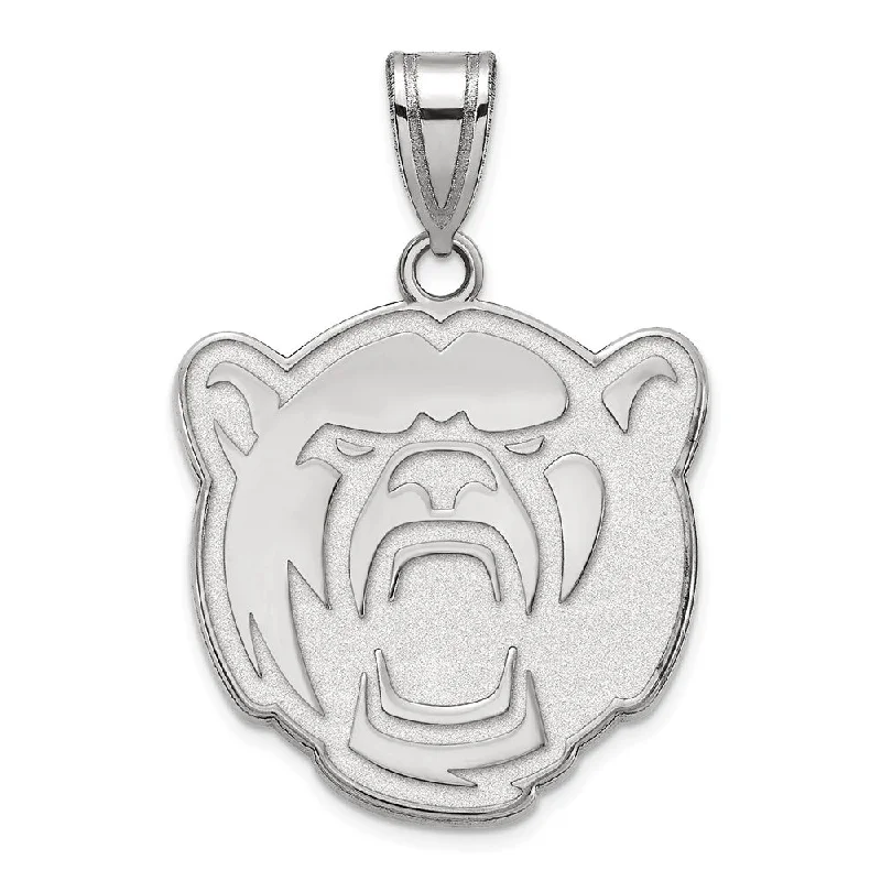 Key - shaped pendants, often symbolizing unlocking opportunities​ 14k White Gold Baylor U Large Bears Pendant