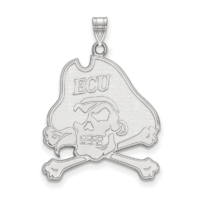 Wine - glass pendants for wine connoisseurs 14k White Gold East Carolina U XL Mascot Pendant Wine - glass pendants for wine connoisseurs 14k White Gold East Carolina U XL Mascot Pendant