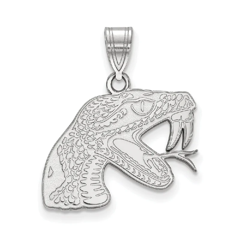 Garnet pendants in deep red tones​ 14k White Gold Florida A&M U Medium Pendant