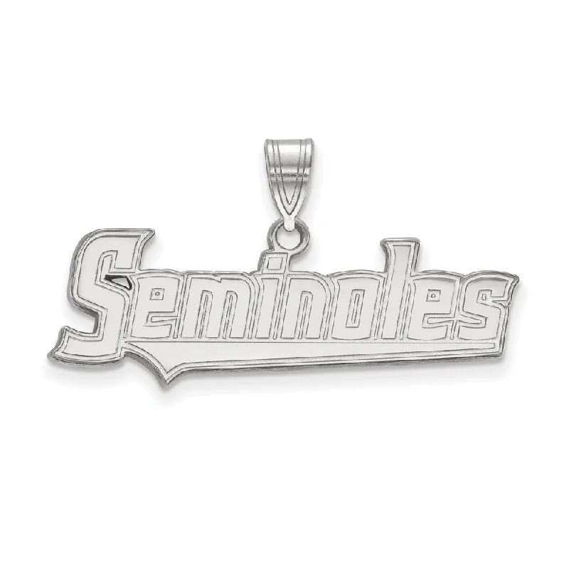 Turquoise pendants with a Southwestern - inspired charm​ 14k White Gold Florida State Medium Pendant