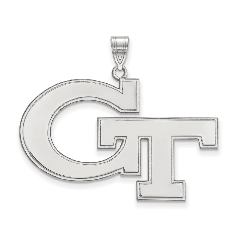 Unicorn - shaped pendants, popular among fans of magical beings​ 14k White Gold Georgia Technology XL Pendant
