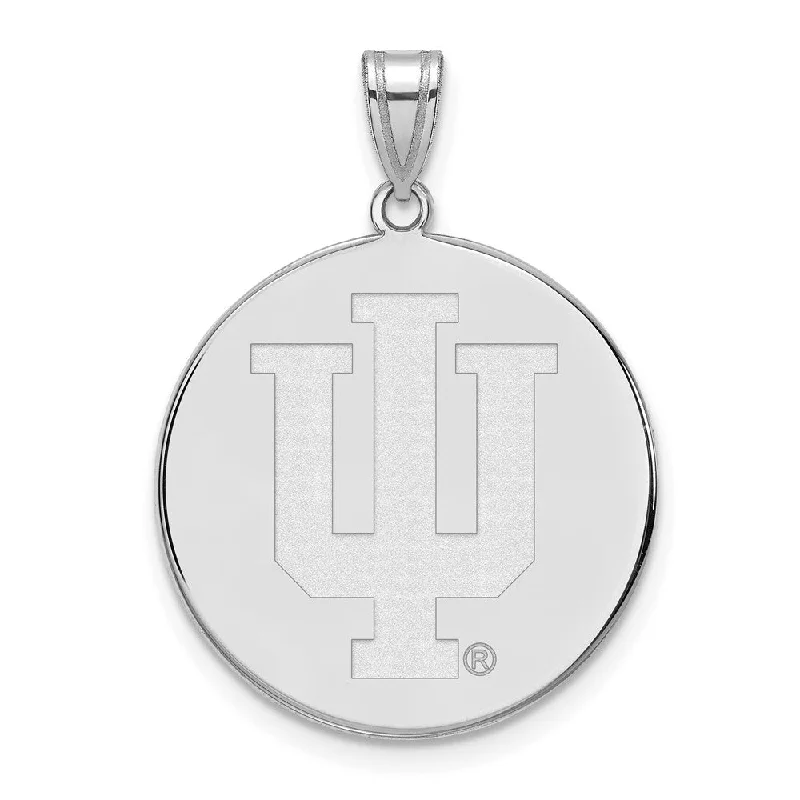 Phoenix - inspired pendants symbolizing rebirth and transformation 14k White Gold Indiana U XL Disc Pendant Phoenix - inspired pendants symbolizing rebirth and transformation 14k White Gold Indiana U XL Disc Pendant