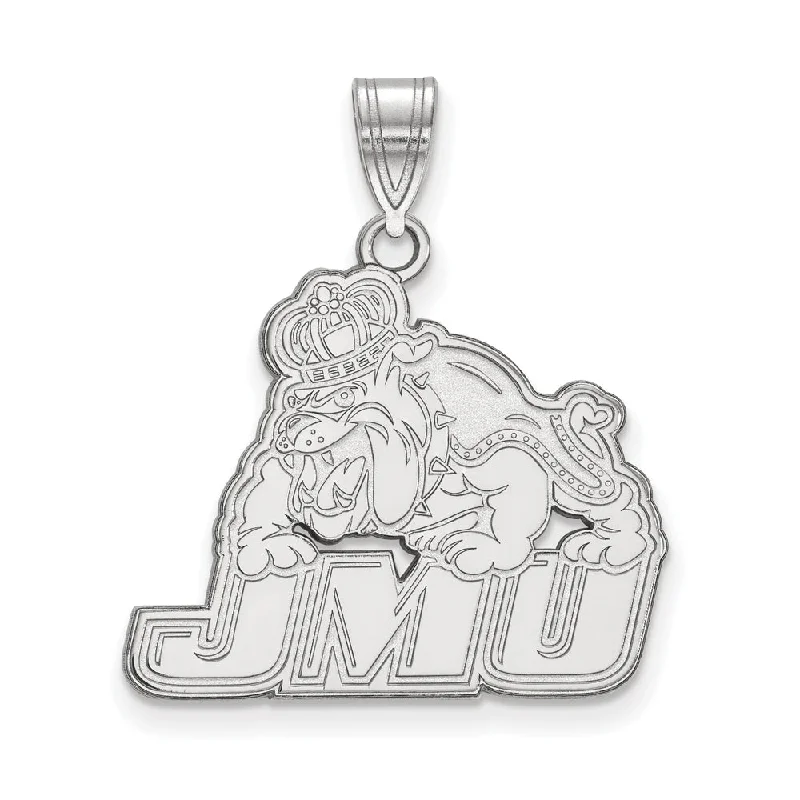 Mermaid - tail pendants for a touch of fantasy​ 14k White Gold James Madison U Large Logo Pendant