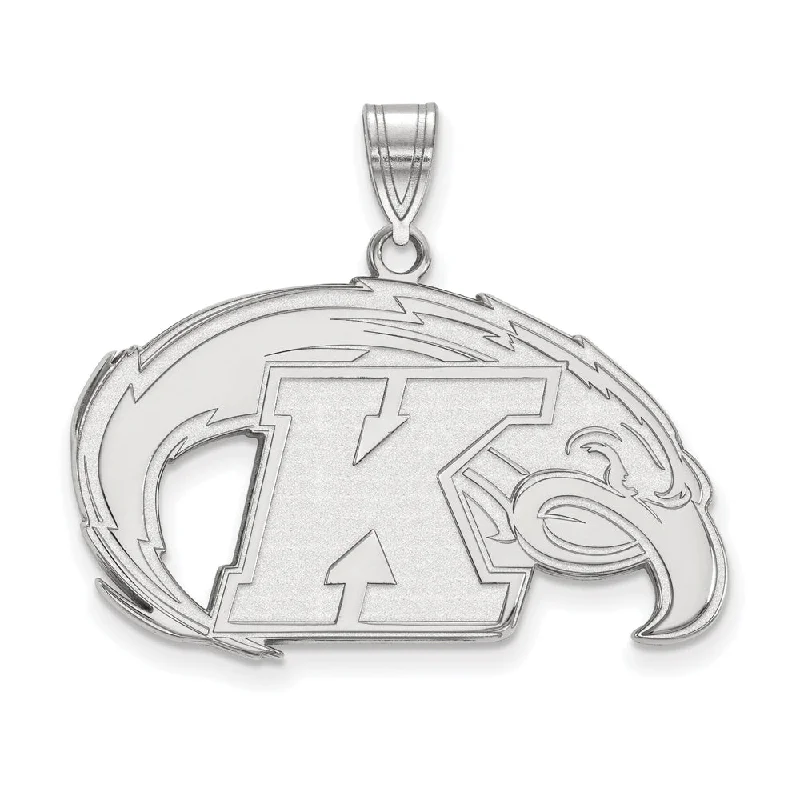 Dragon - themed pendants for those who love mythical creatures​ 14k White Gold Kent State Large Logo Pendant
