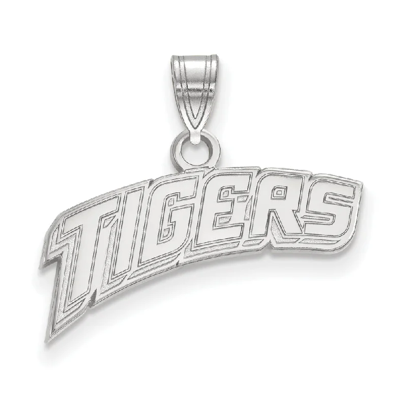 Flower - shaped pendants, including roses, lilies, and daisies​ 14k White Gold Louisiana State Small 'TIGERS' Pendant